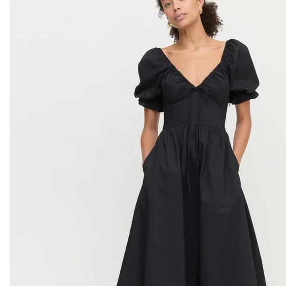 Hill House Home Ophelia Sweetheart Puff Sleeve Sundress - Picture 2 of 3